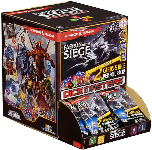 Dungeons & Dragons Dice Masters Faerun Under Seige Gravity Feed Display Of 90 Booster Packs