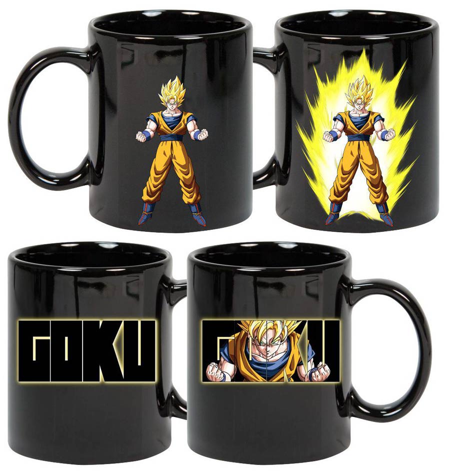 Dragon Ball Z Previews Exclusive Heat Change Mug - Goku Energy