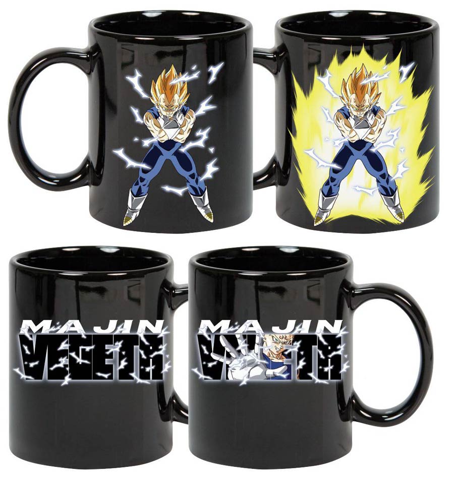 Dragon Ball Z Previews Exclusive Heat Change Mug - Majin Vegeta
