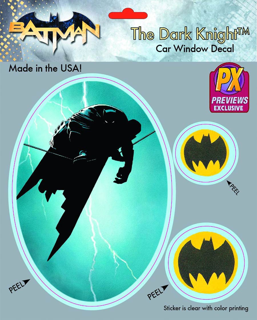 Batman The Dark Knight Returns Dark Knight Highwire Previews Exclusive Vinyl Decal
