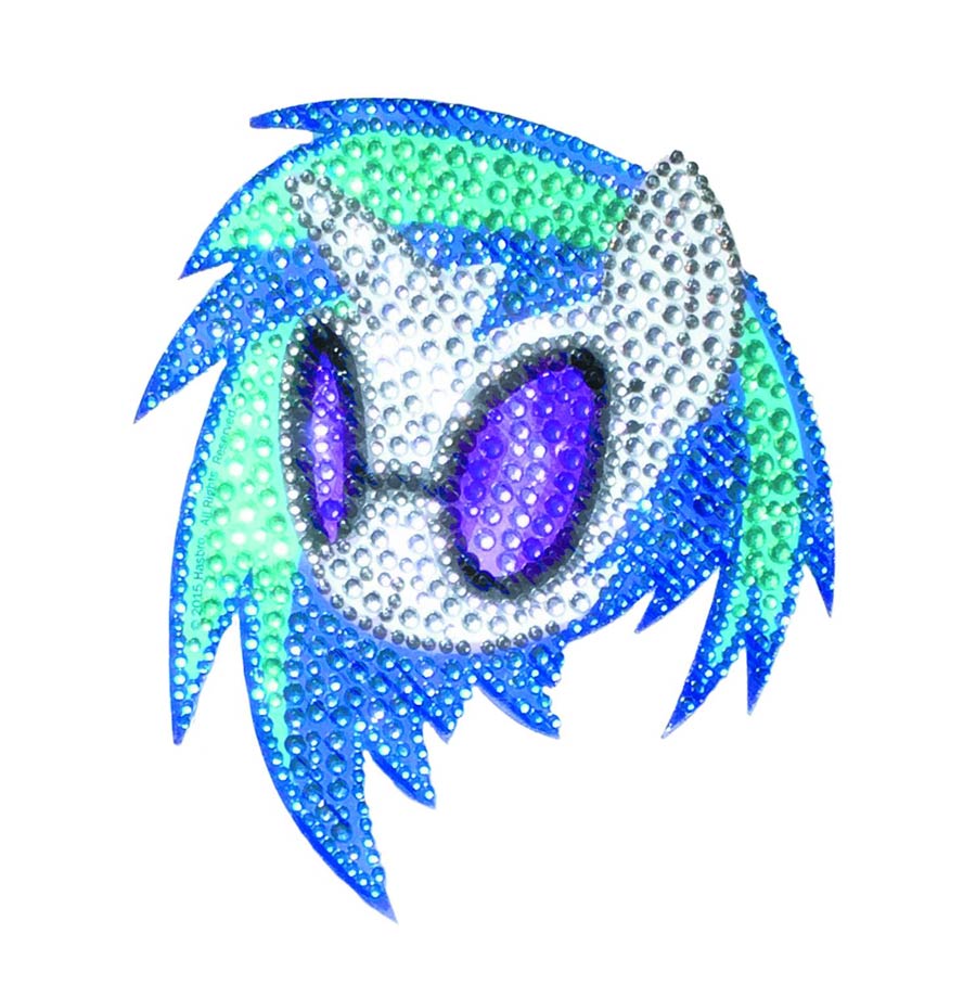 My Little Pony Crystal Studded Medium Decal - DJ Pon3