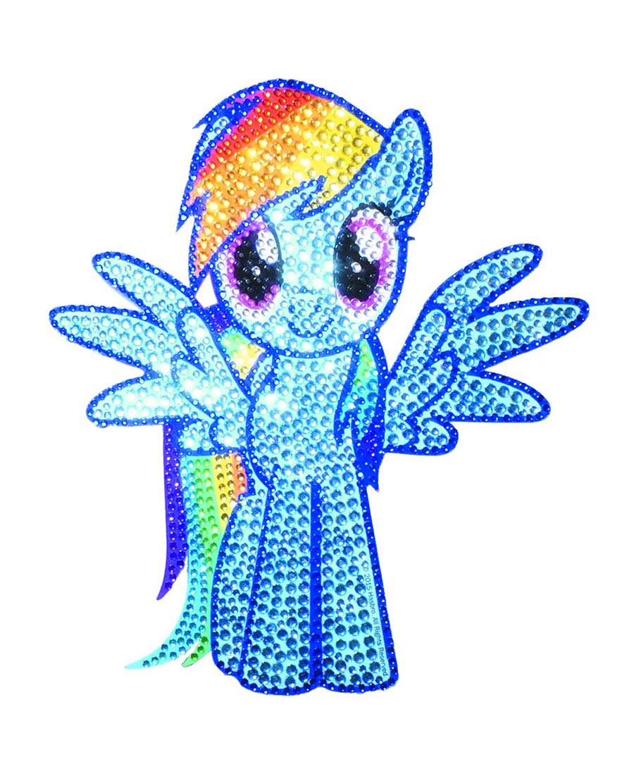 My Little Pony Crystal Studded Large Decal - Rainbow Dash
