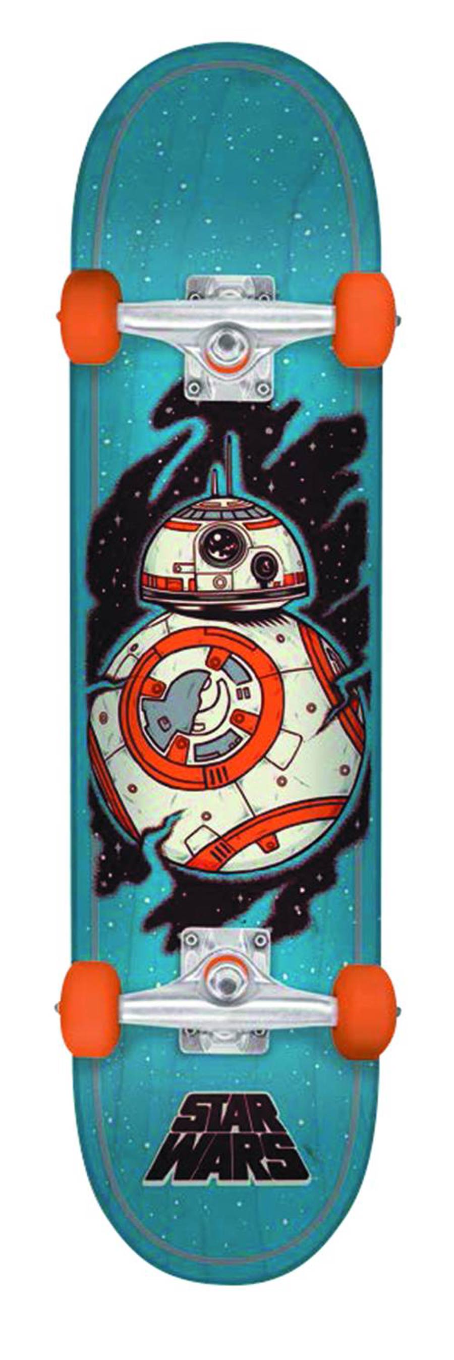 Star Wars Episode VII The Force Awakens Cruzer Skateboard - BB-8 Mini SK8 Complete