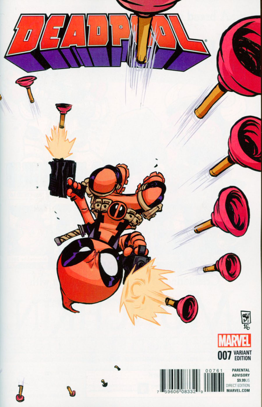 Deadpool Vol 5 #7 Cover D Variant Skottie Young Baby Cover