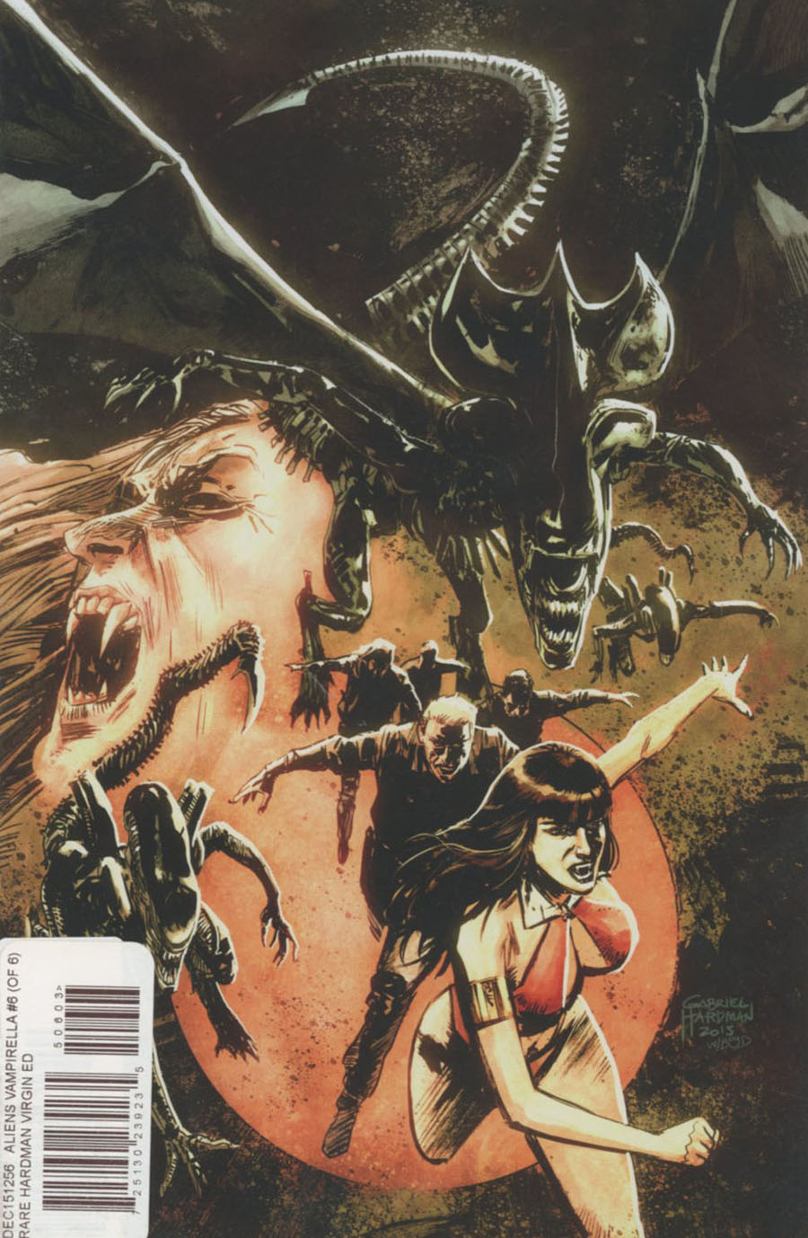 Aliens Vampirella #6 Cover C Rare Gabriel Hardman Virgin Cover