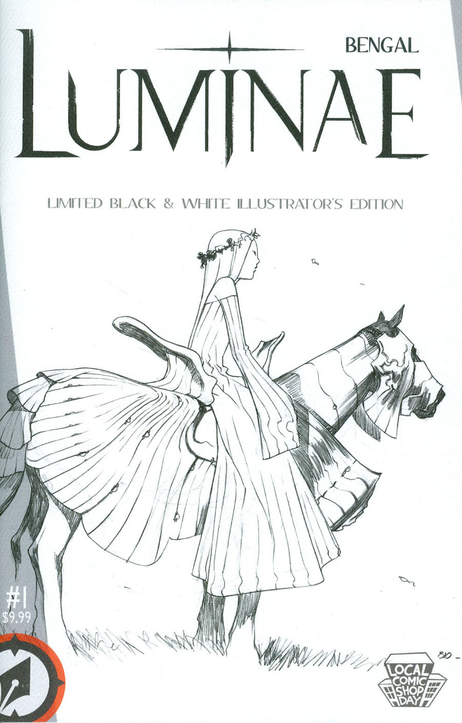 LCSD 2015 Luminae Limited Black & White Line Art Edition