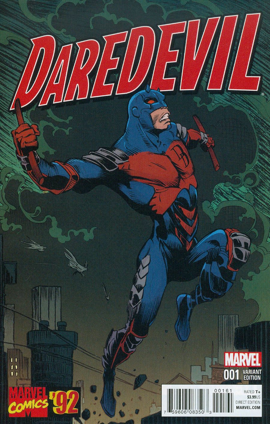 Daredevil Vol 5 #1 Cover E Incentive Marvel 92 Variant Cover