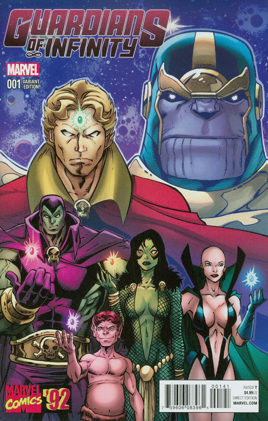 Guardians Of Infinity #1 Cover C Incentive Ron Lim Marvel 92 Variant Cover