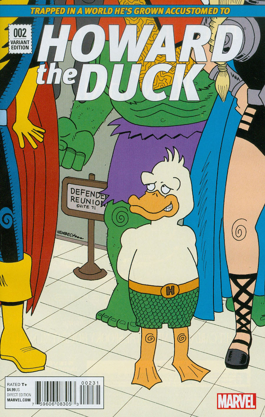 Howard The Duck Vol 5 #2 Cover B Incentive Fred Hembeck Variant Cover