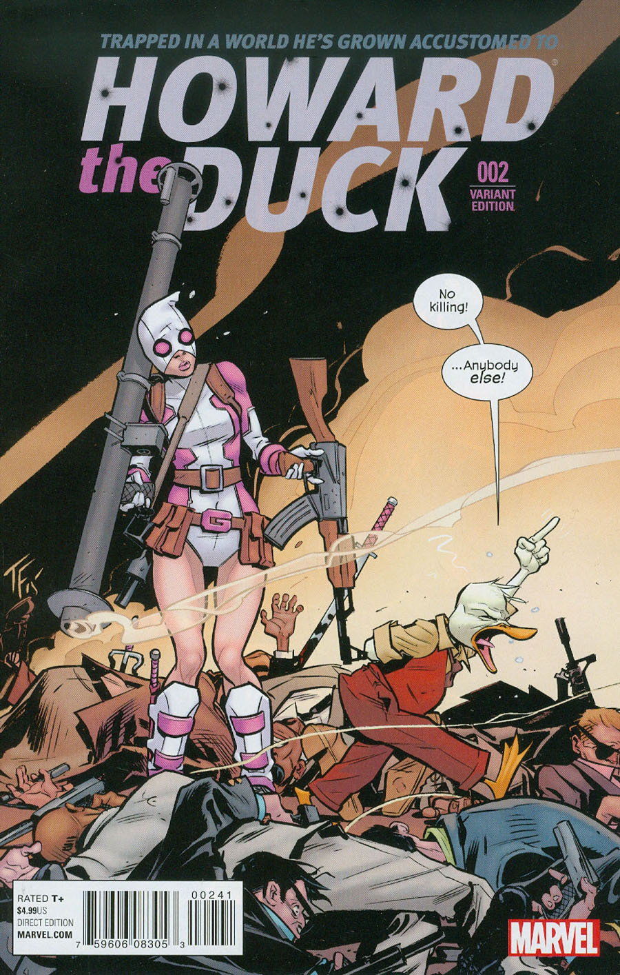 Howard The Duck Vol 5 #2 Cover D 1st Ptg Incentive Tom Fowler Gwenpool Variant Cover