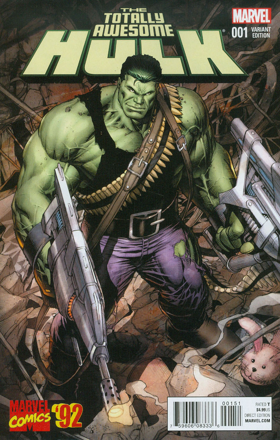 Totally Awesome Hulk #1 Cover D Incentive Dale Keown Marvel 92 Variant Cover