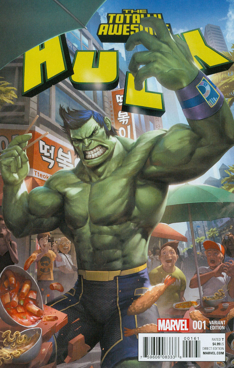 Totally Awesome Hulk #1 Cover F Incentive Woo Cheol Variant Cover