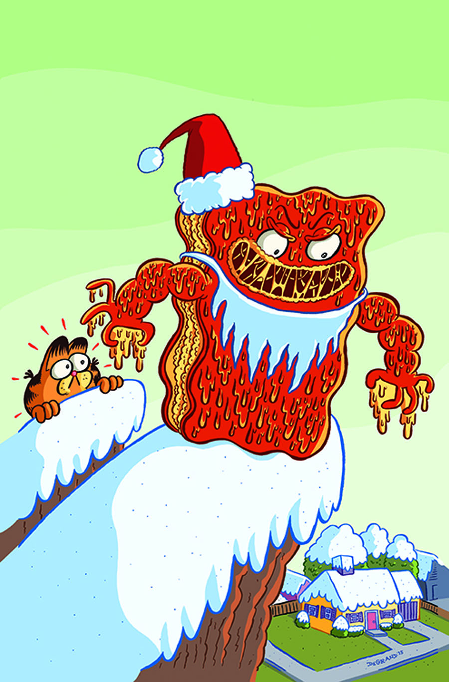 Garfields Cheesy Holiday Special #1 Cover B Incentive David DeGrand Virgin Variant Cover