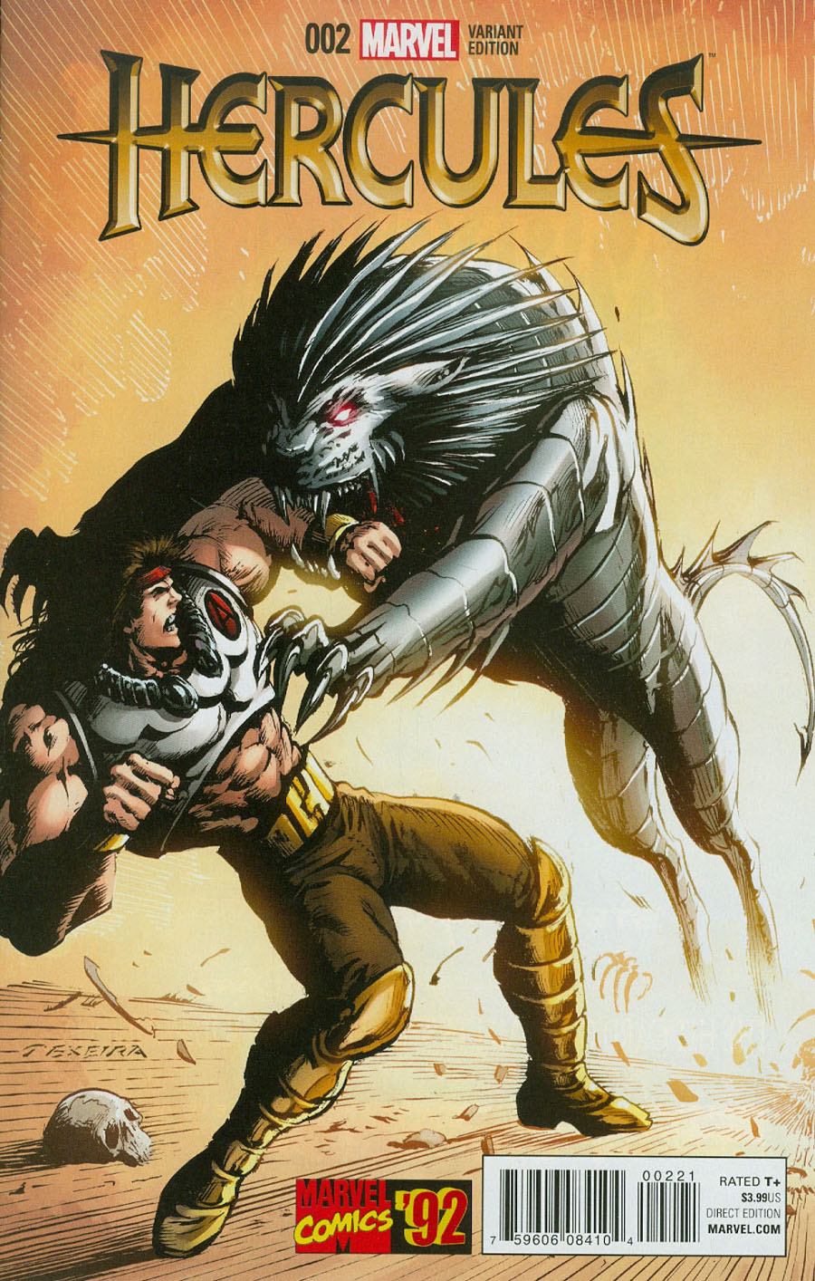 Hercules Vol 4 #2 Cover B Incentive Mark Texeira Marvel 92 Variant Cover