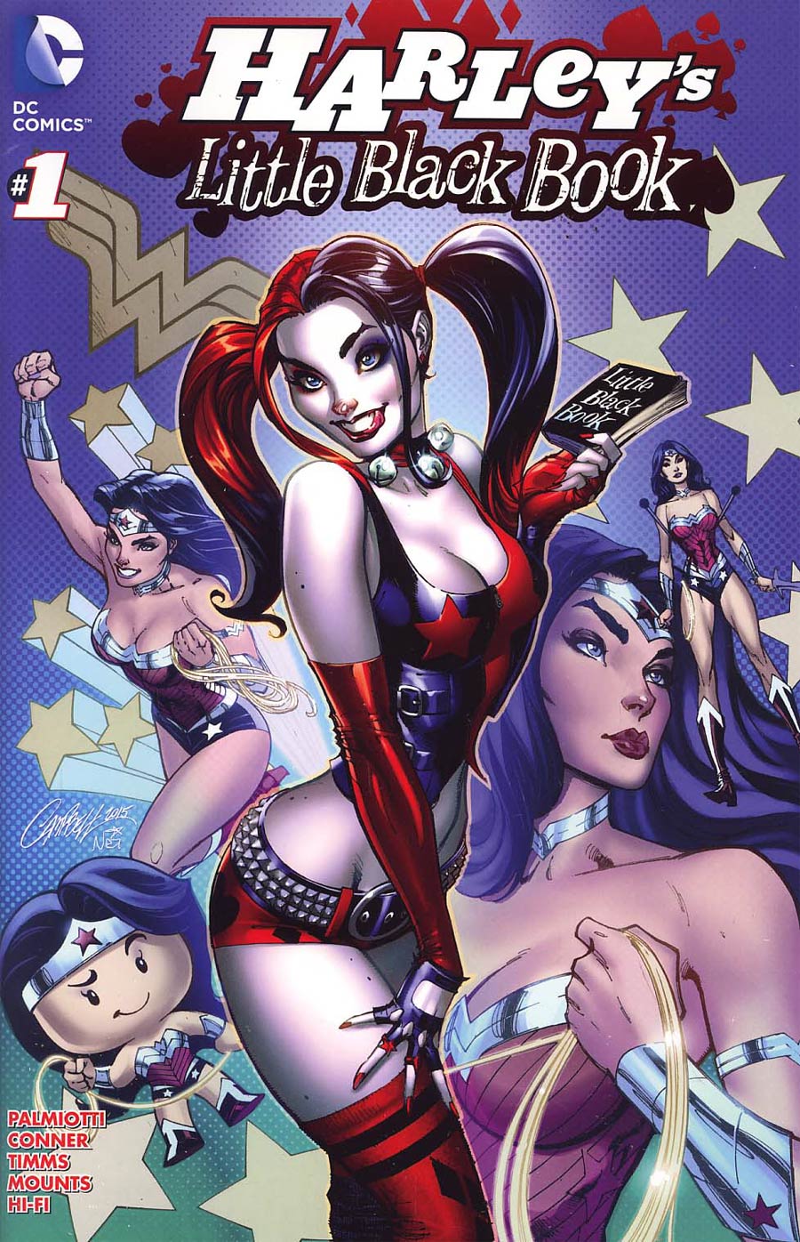 Harleys Little Black Book #1 Cover C Variant J Scott Campbell Harley Quinn Cover Without Polybag Color