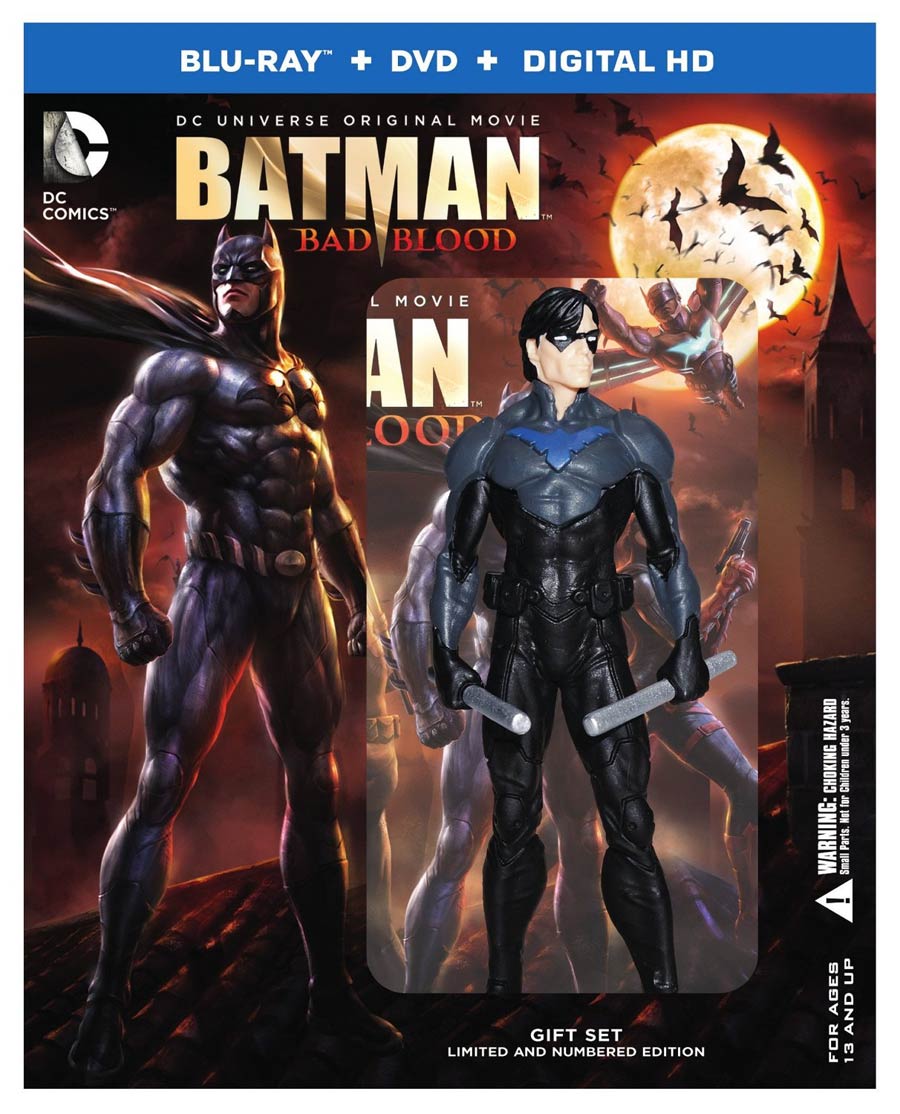 Batman Bad Blood With Figurine Blu-ray DVD