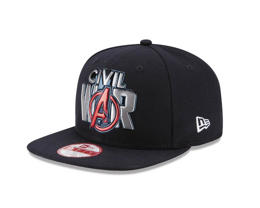 Captain America Civil War Title Chrome 950 Snapback Cap