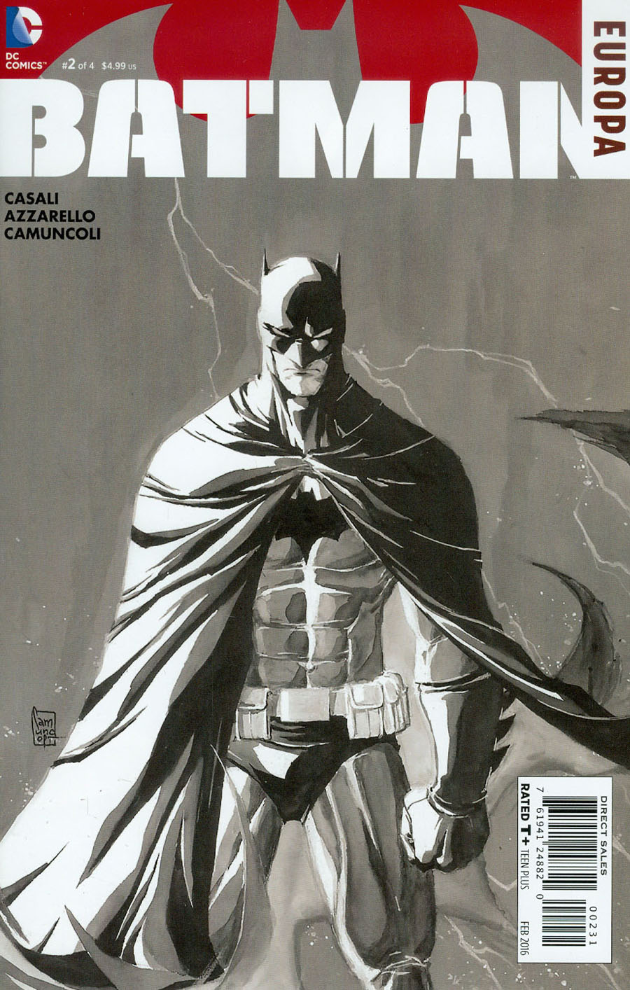 Batman Europa #2 Cover C Incentive Giuseppe Camuncoli Sketch Cover