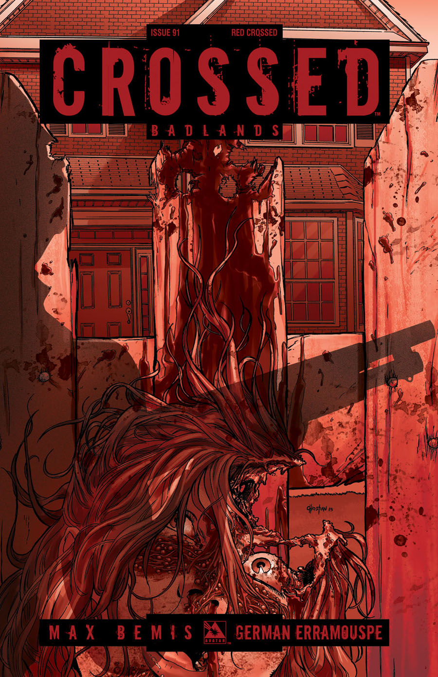 Crossed Badlands #91 Cover F Incentive Red Crossed Edition