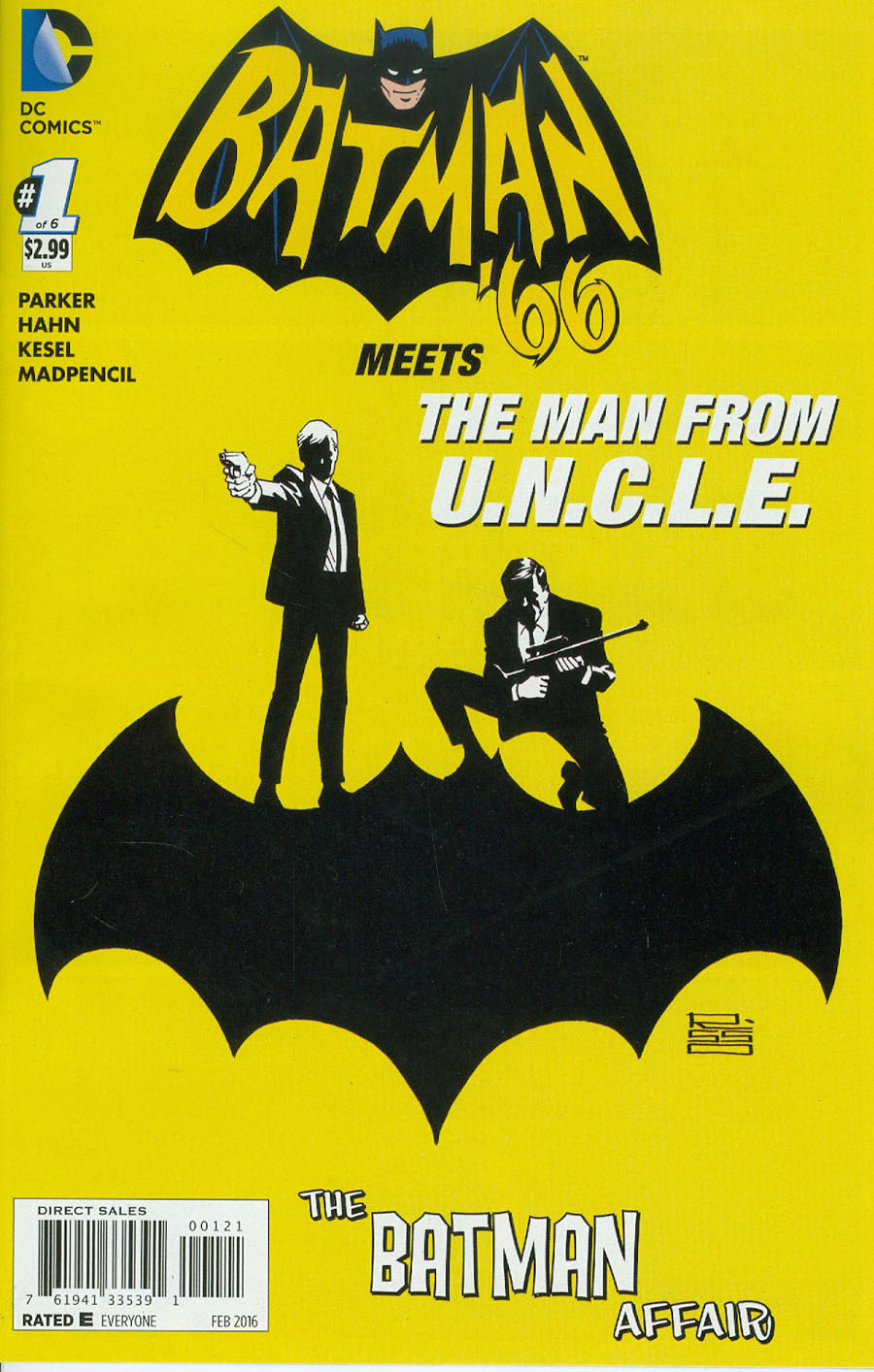 Batman 66 Meets The Man From U.N.C.L.E. #1 Cover B Incentive Jose Luis Garcia-Lopez Variant Cover