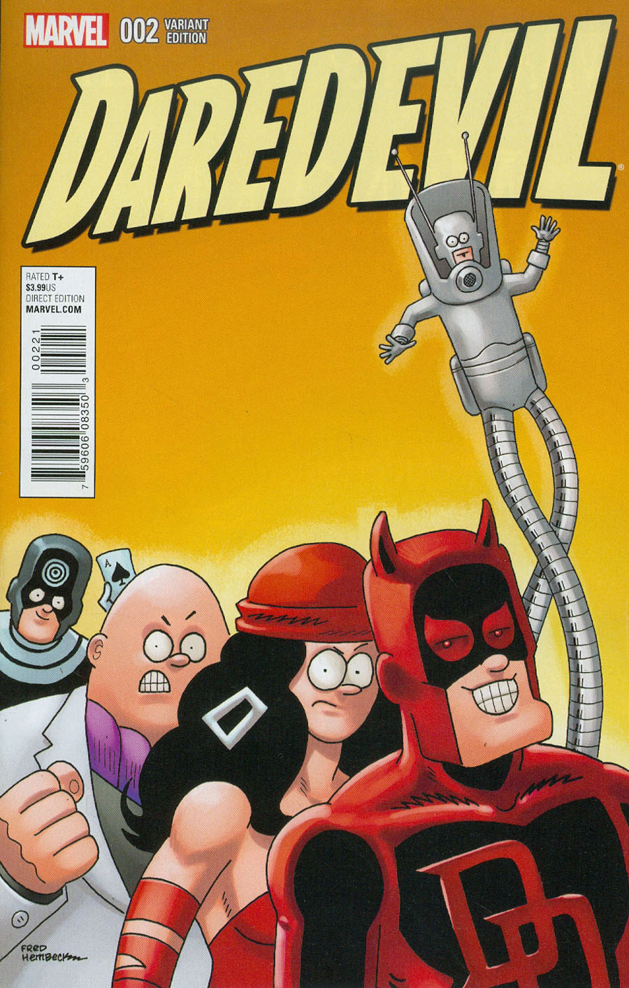 Daredevil Vol 5 #2 Cover B Incentive Fred Hembeck Variant Cover