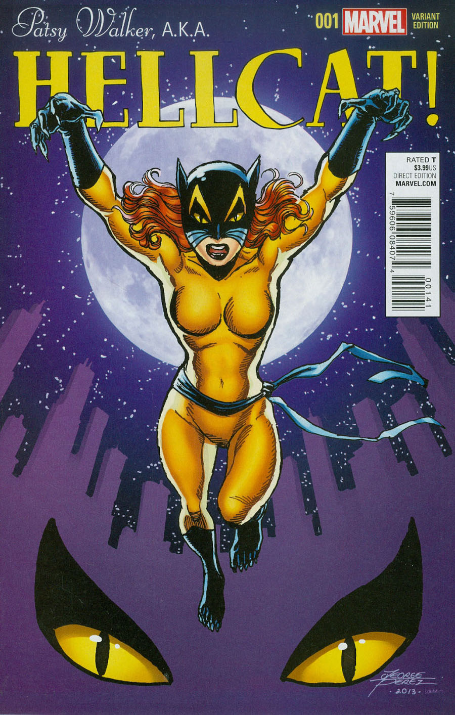 Patsy Walker AKA Hellcat #1 Cover E Incentive George Perez Variant Cover