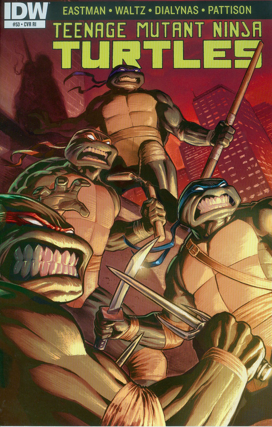 Teenage Mutant Ninja Turtles Vol 5 #53 Cover C Incentive Atilio Rojo Variant Cover