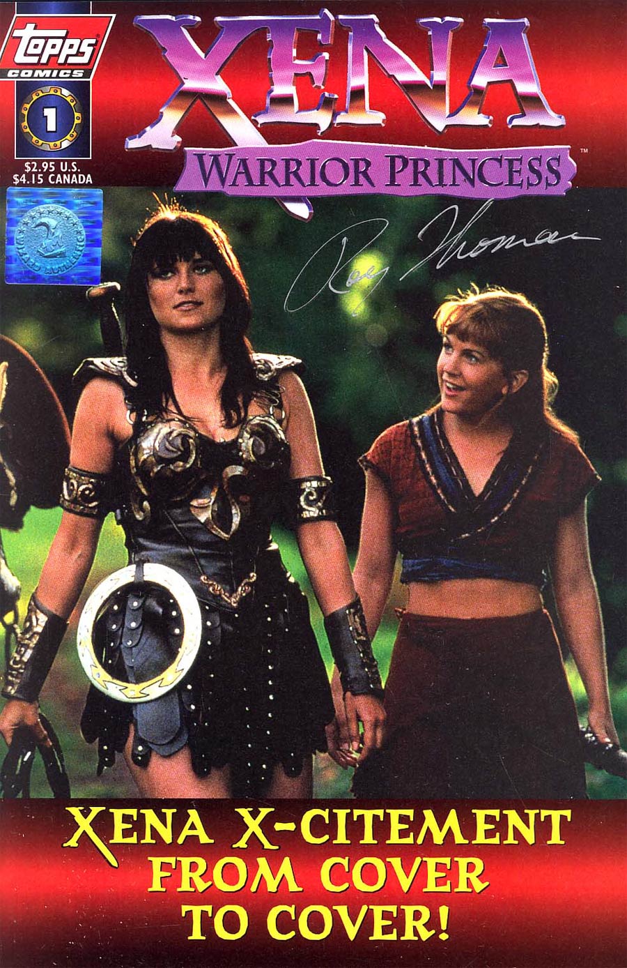 Xena Warrior Princess #1 Cover D Photo Cover Signed Wizard American Ent
