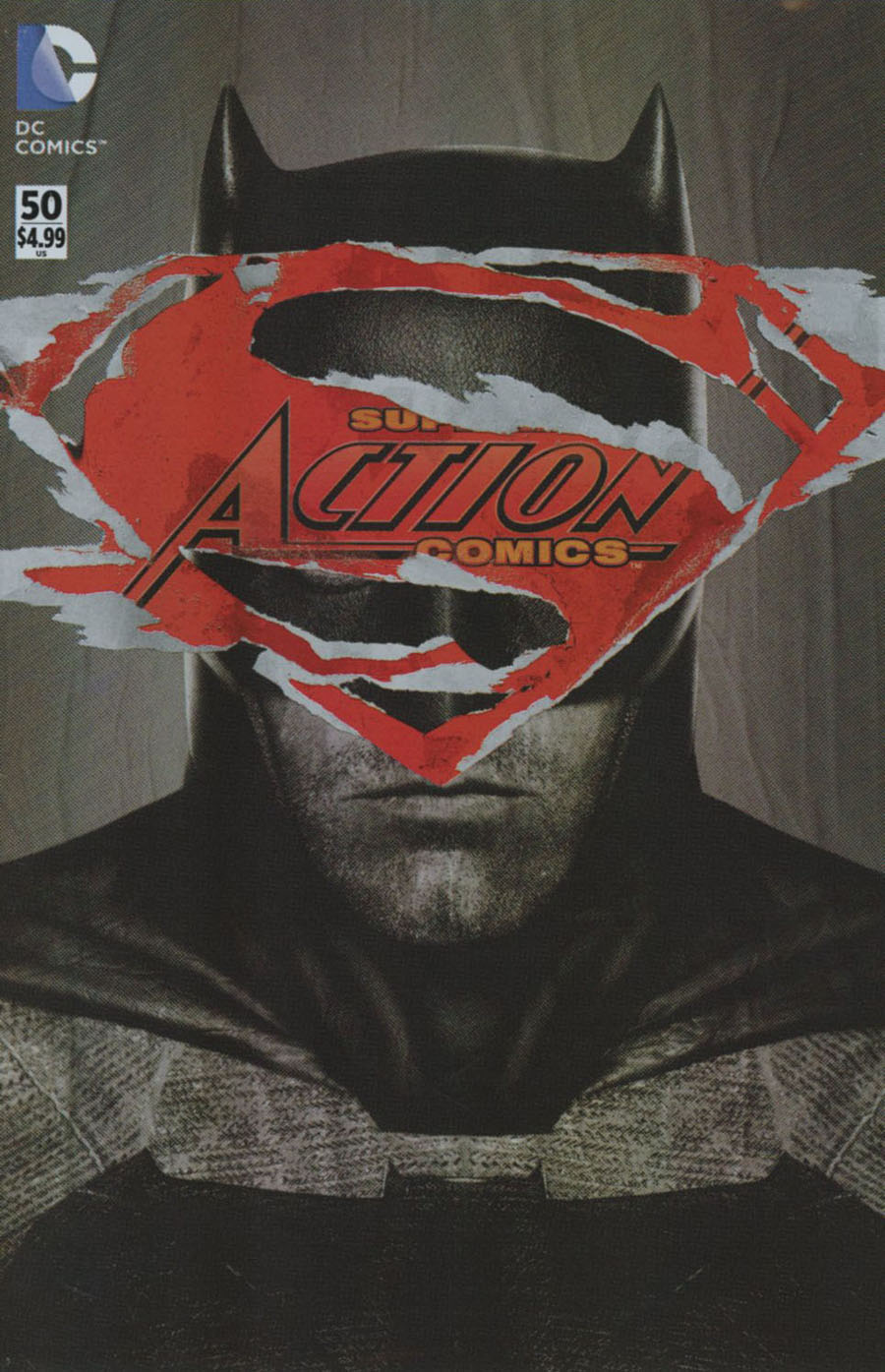 Action Comics Vol 2 #50 Cover B Variant Martin Ansin Batman v Superman Dawn Of Justice Cover With Polybag