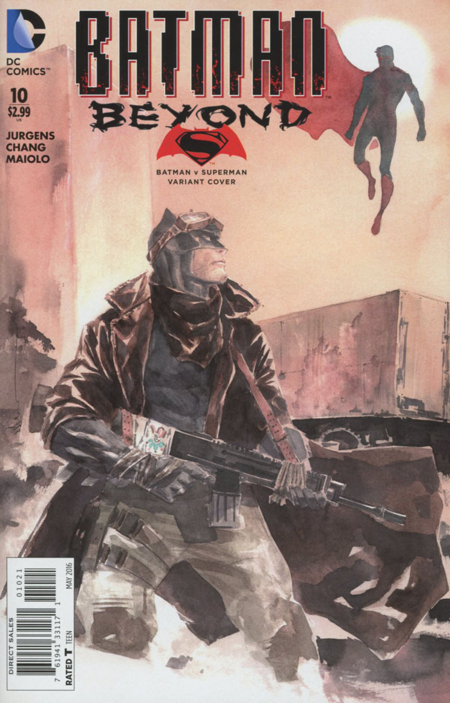 Batman Beyond Vol 5 #10 Cover B Variant Dustin Nguyen Batman v Superman Dawn Of Justice Cover