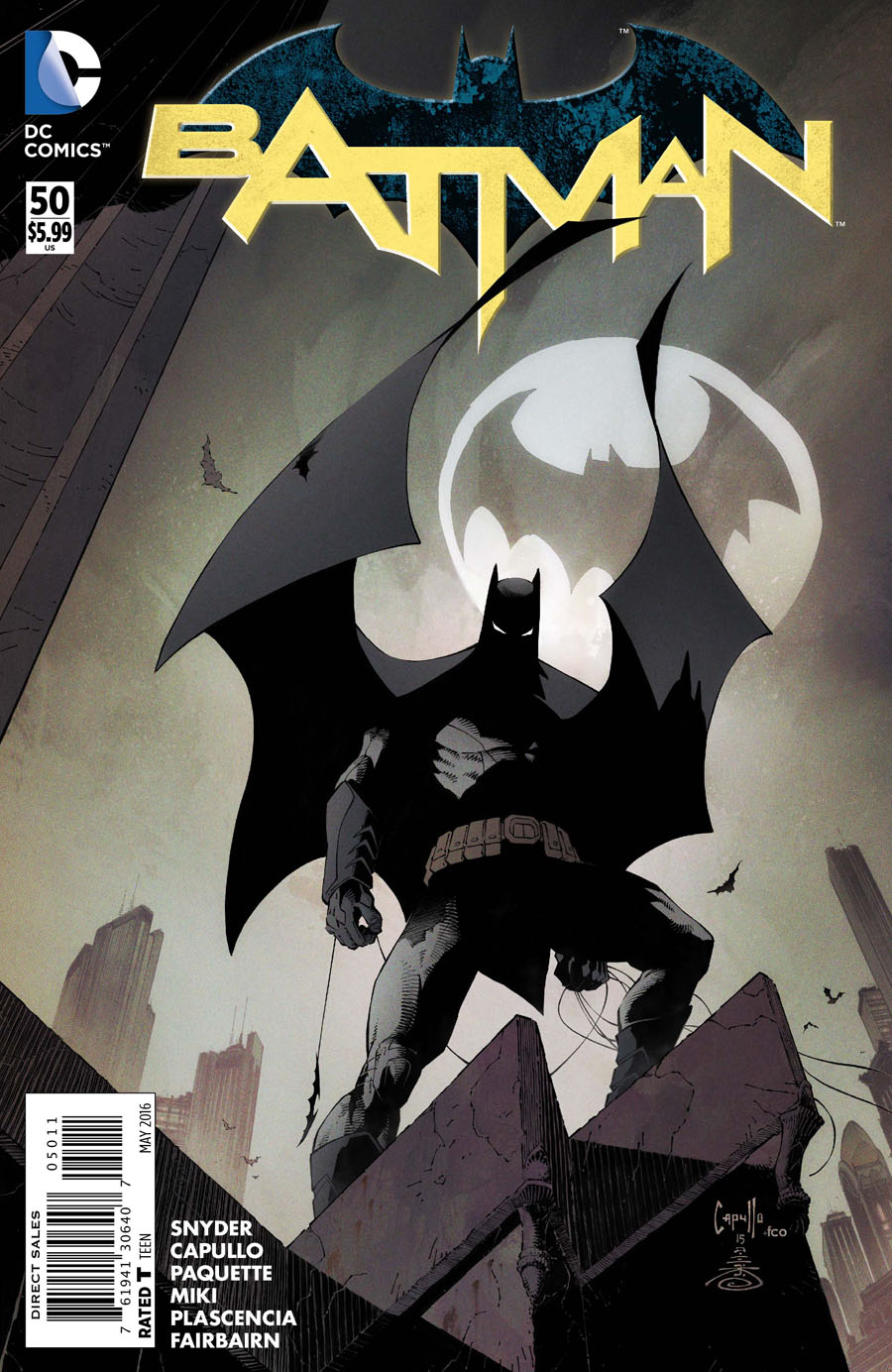 Batman Vol 2 #50 Cover A Regular Greg Capullo Cover