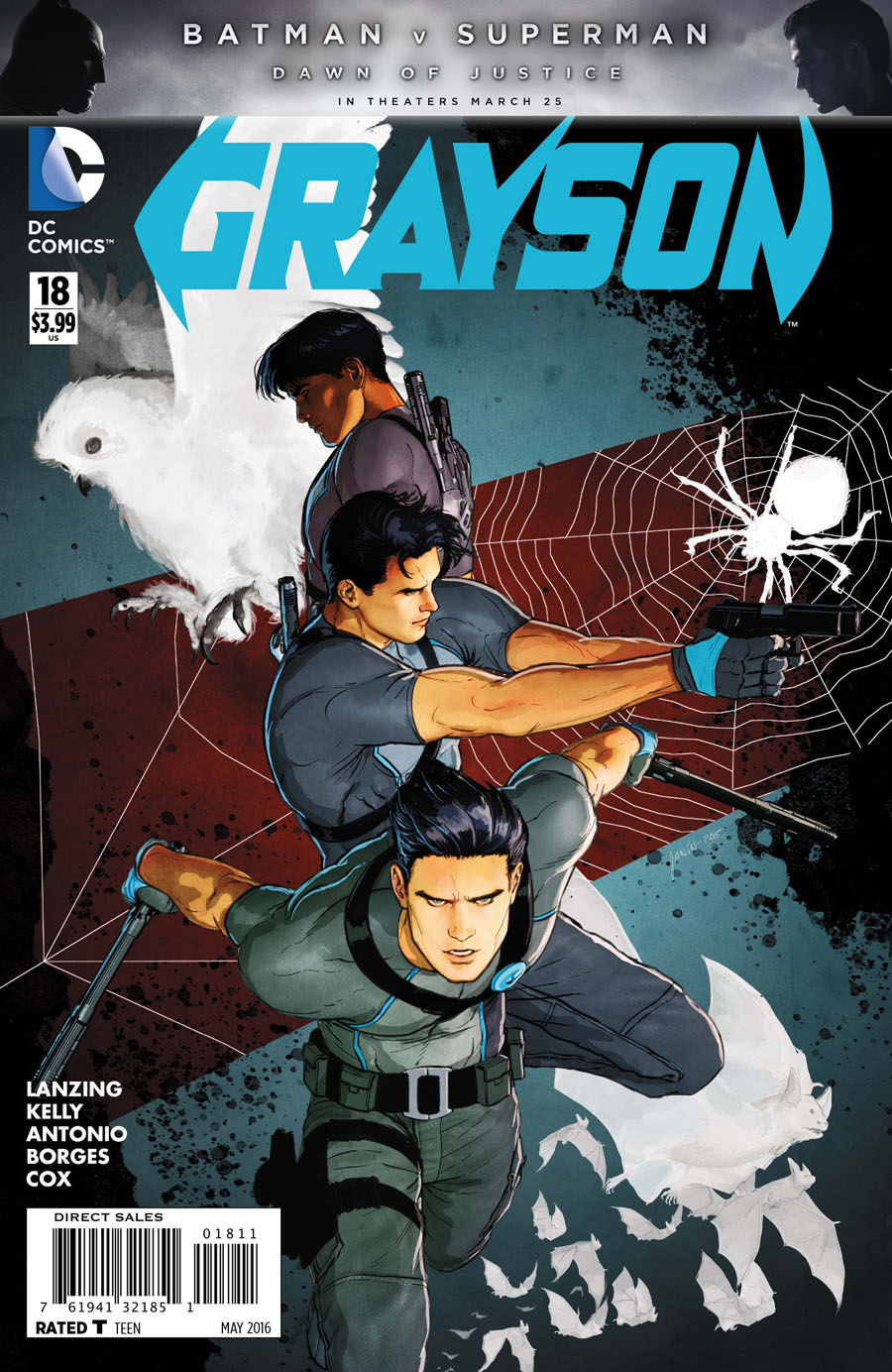 Grayson #18 Cover A Regular Mikel Janin Cover