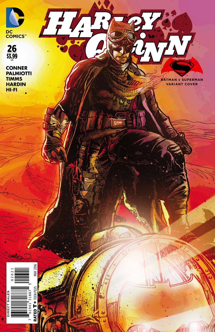 Harley Quinn Vol 2 #26 Cover B Variant Tony Harris Batman v Superman Dawn Of Justice Cover