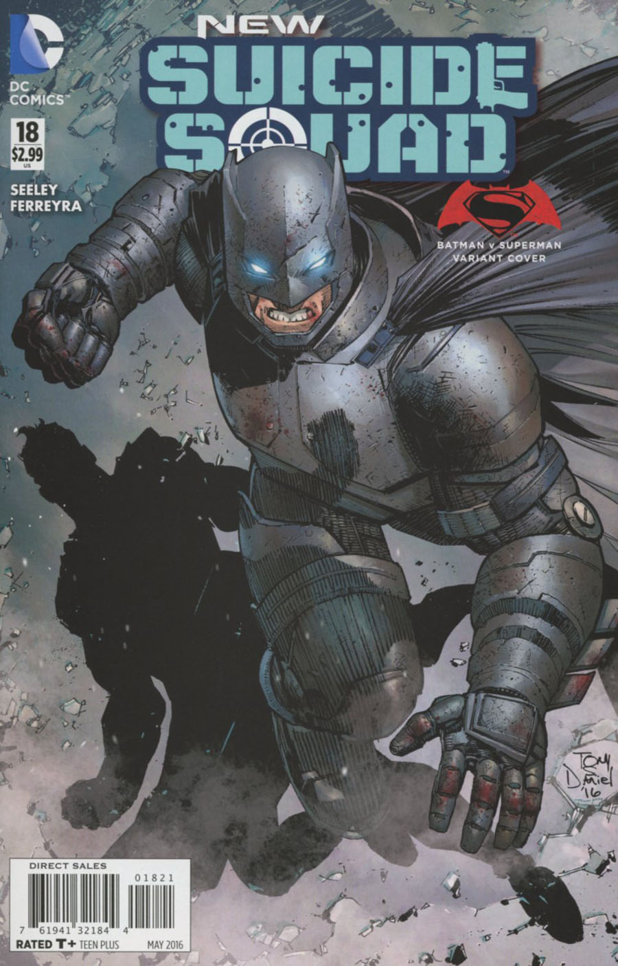 New Suicide Squad #18 Cover B Variant Tony S Daniel Batman v Superman Dawn Of Justice Cover