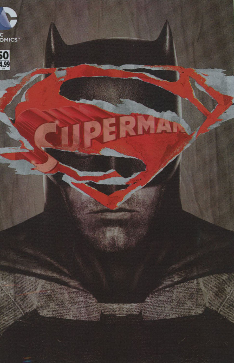 Superman Vol 4 #50 Cover C Variant Kaare Andrews Batman v Superman Dawn Of Justice Cover With Polybag