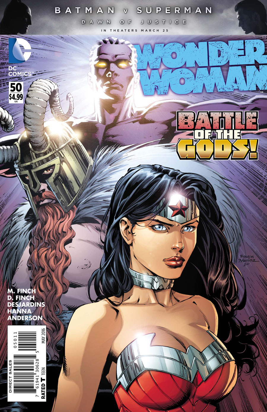 Wonder Woman Vol 4 #50 Cover A Regular David Finch Cover