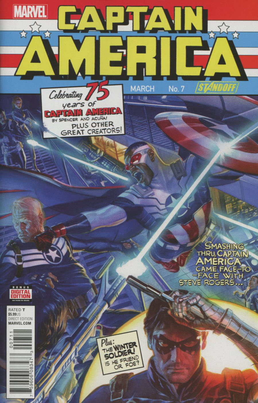 Captain America Sam Wilson #7 Cover A Regular Alex Ross Cover (Standoff Tie-In)