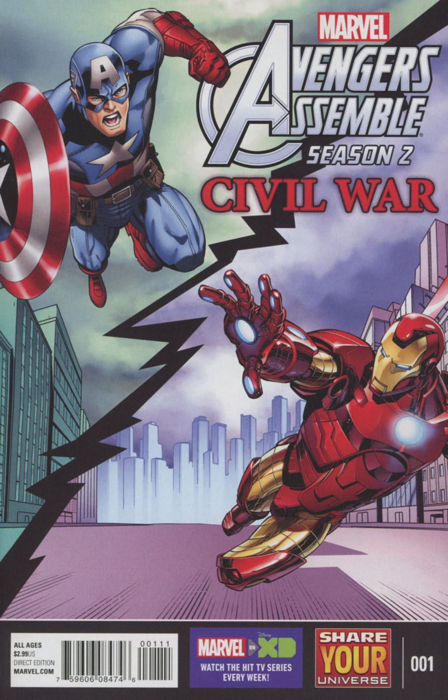 Marvel Universe Avengers Assemble Civil War #1