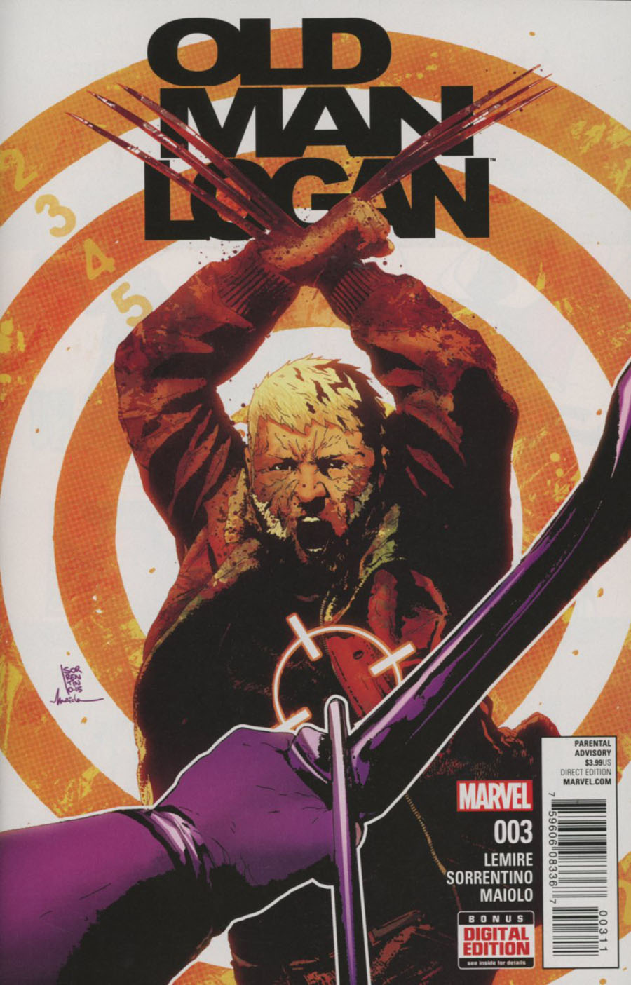 Old Man Logan Vol 2 #3 Cover A 1st Ptg Regular Andrea Sorrentino Cover