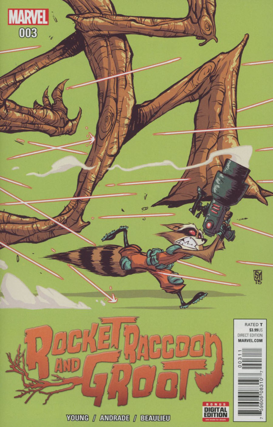 Rocket Raccoon And Groot #3 Cover A Regular Skottie Young Cover