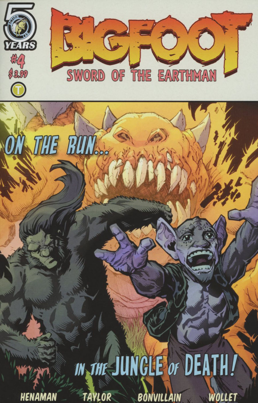 Bigfoot Sword Of The Earthman #4 Cover A Regular Andy Taylor & Tamra Bonvillain Cover