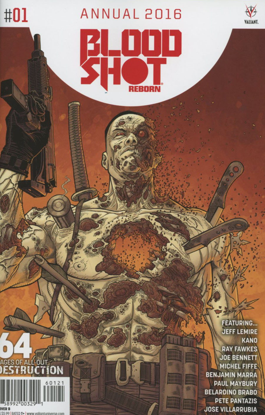 Bloodshot Reborn Annual 2016 #1 Cover B Variant Ryan Bodenheim Cover