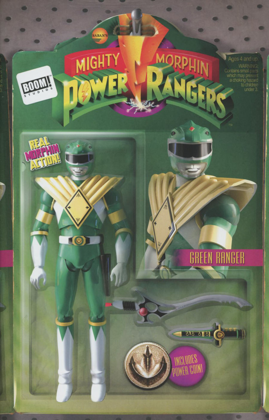 Mighty Morphin Power Rangers (BOOM Studios) #1 Cover B Variant David Ryan Robinson Action Figure Cover