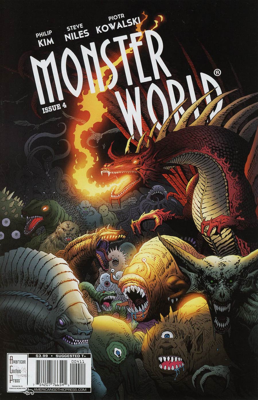 Famous Monsters Presents Monster World #4 Cover A Regular Piotr Kowalski Cover