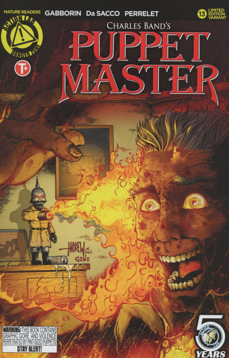Puppet Master #13 Cover B Variant Andrew Mangum Kill Color Cover