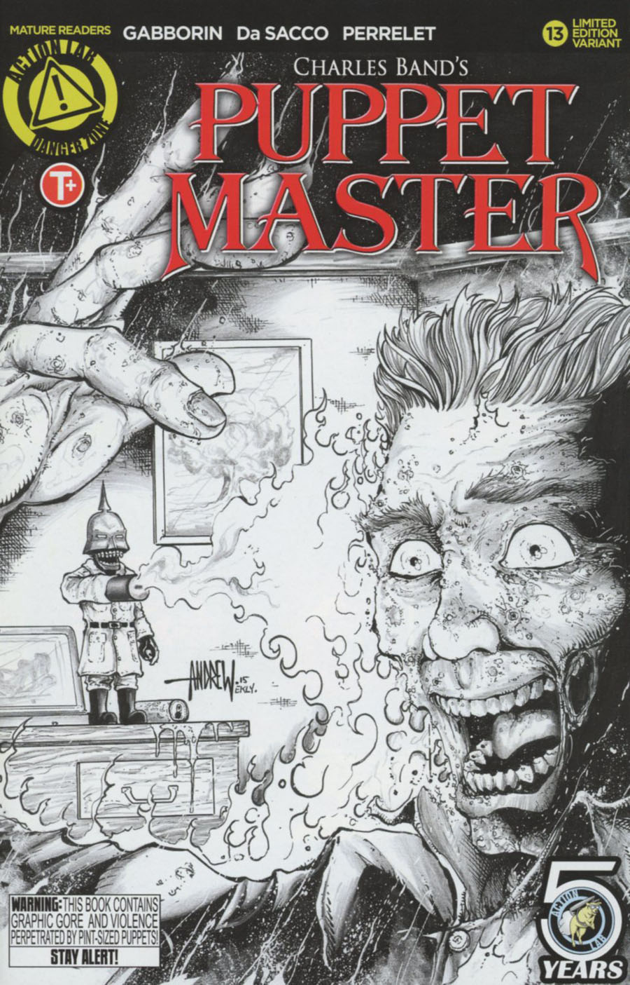 Puppet Master #13 Cover C Variant Andrew Mangum Kill Sketch Cover