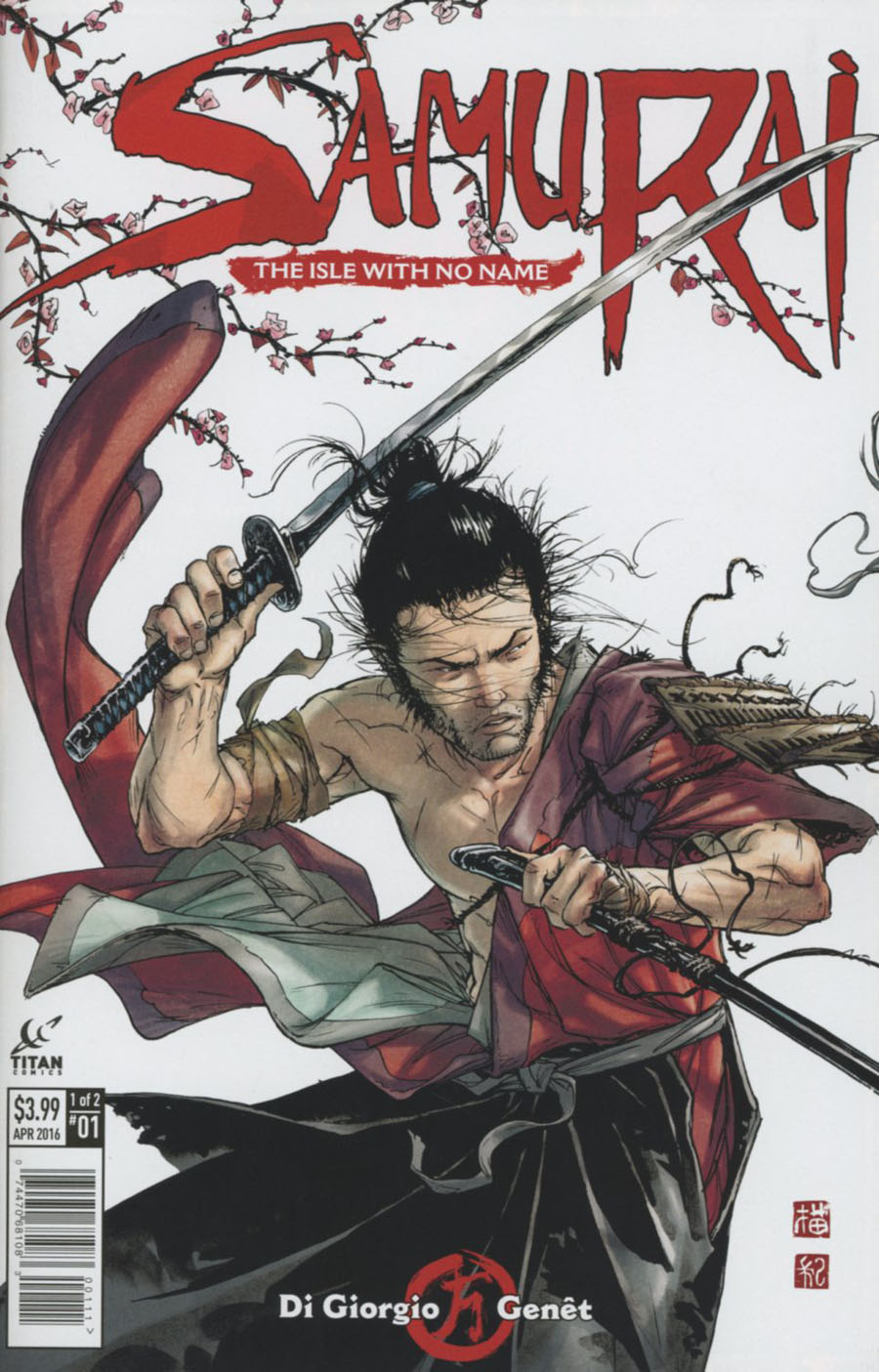 Samurai (Titan Comics) #1 Cover A Regular Frederic Genet Cover