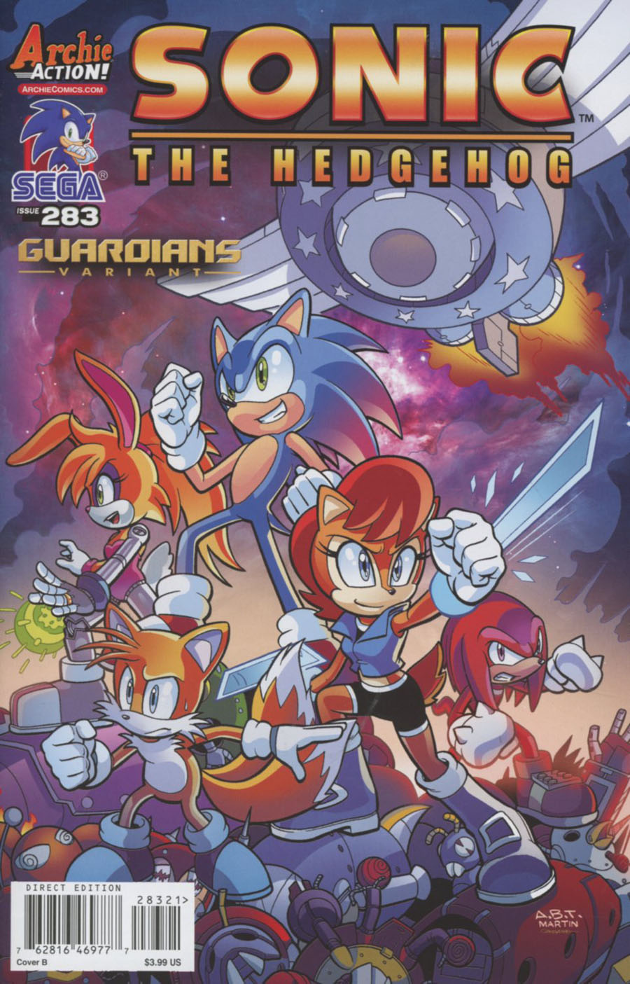 Sonic The Hedgehog Vol 2 #283 Cover B Variant Adam Bryce Thomas Guardians Cover