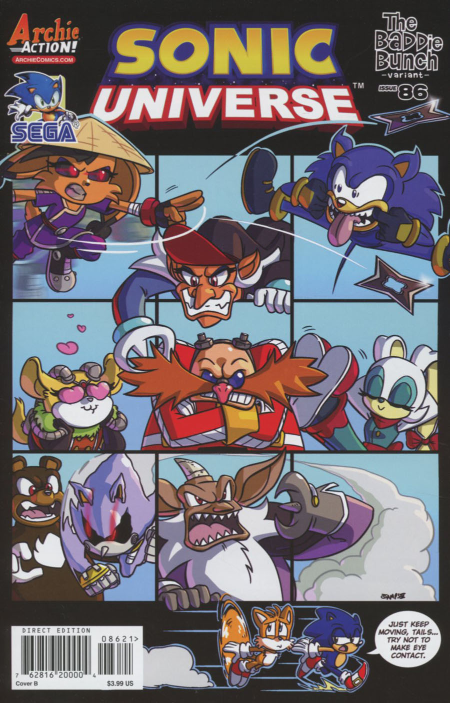 Sonic Universe #86 Cover B Variant Ryan Jampole Brady Bunch Cover