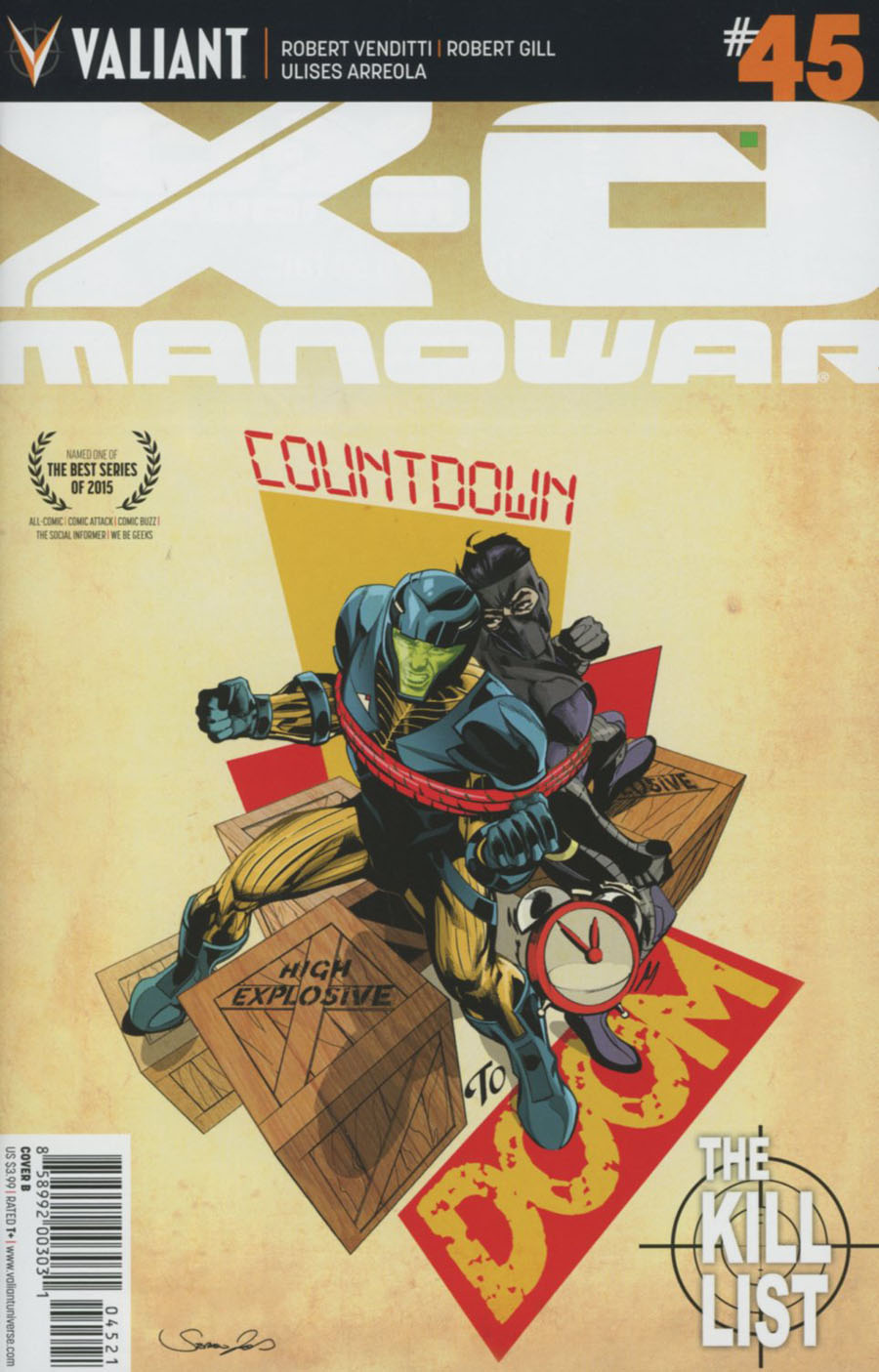 X-O Manowar Vol 3 #45 Cover B Variant Stephen Mooney Cover